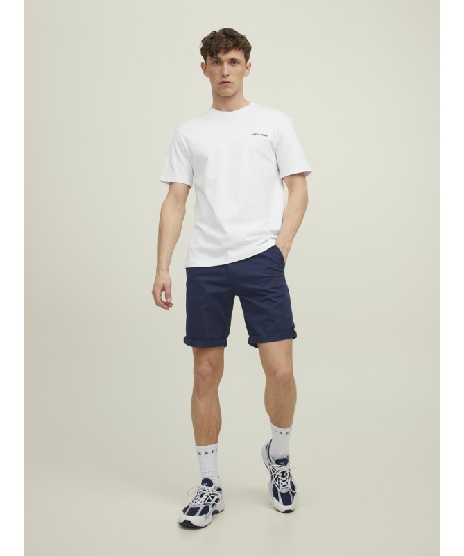 JACK & JONES ΑΝΔΡΙΚΗ ΒΕΡΜΟΥΔΑ ΥΦΑΣΜΑΤΙΝΗ - 1