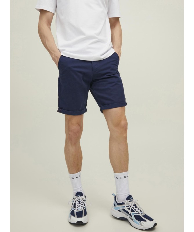 JACK & JONES ΑΝΔΡΙΚΗ ΒΕΡΜΟΥΔΑ ΥΦΑΣΜΑΤΙΝΗ - 4