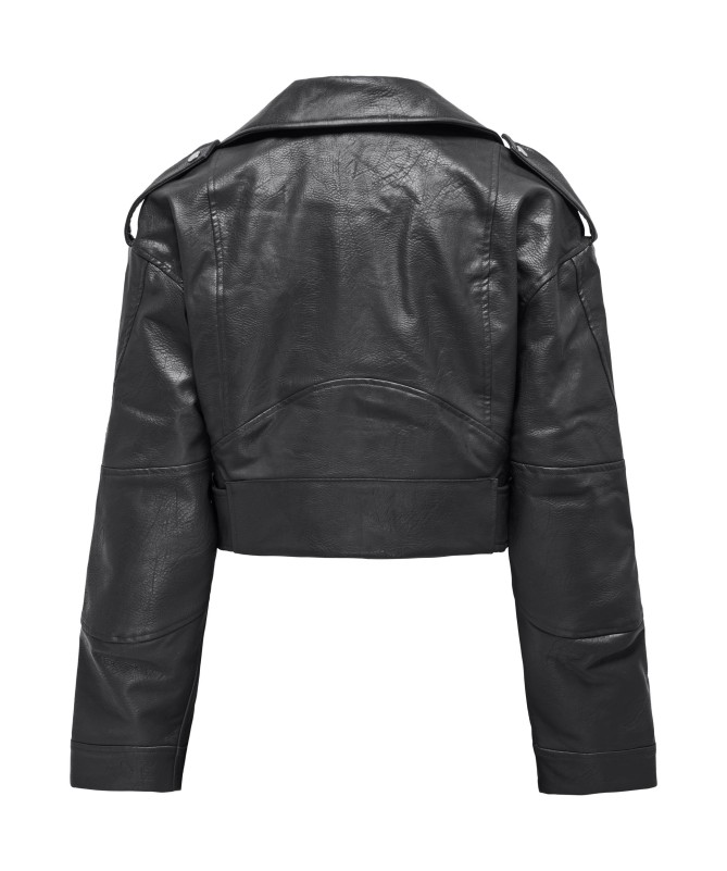 ONLY ΓΥΝΑΙΚΕΙΟ ΜΠΟΥΦΑΝ ΔΕΡΜΑΤΙΝΗ OVERSIZED - 1