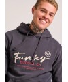 Funky Buddha Relaxed fit φούτερ με κέντημα στο στήθος. - 1