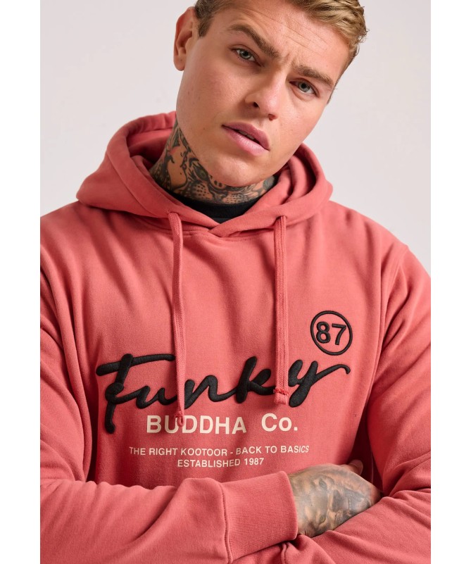 Funky Buddha Relaxed fit φούτερ με κέντημα στο στήθος. - 9