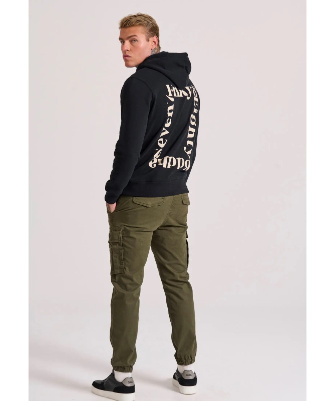 Funky Buddha Relaxed fit φούτερ με γραφικό τύπωμα στην πλάτη - 1