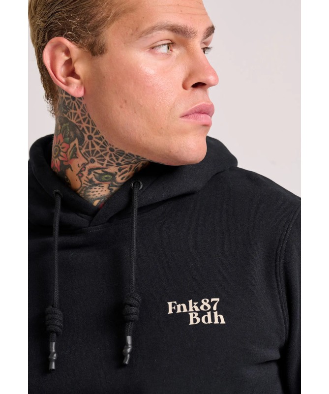 Funky Buddha Relaxed fit φούτερ με γραφικό τύπωμα στην πλάτη - 3