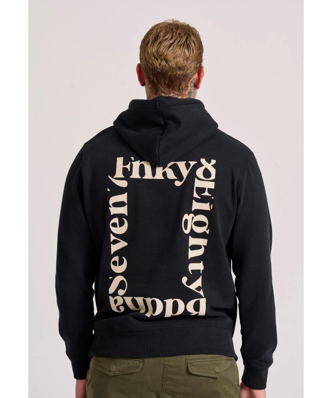 Funky Buddha Relaxed fit φούτερ με γραφικό τύπωμα στην πλάτη - 4