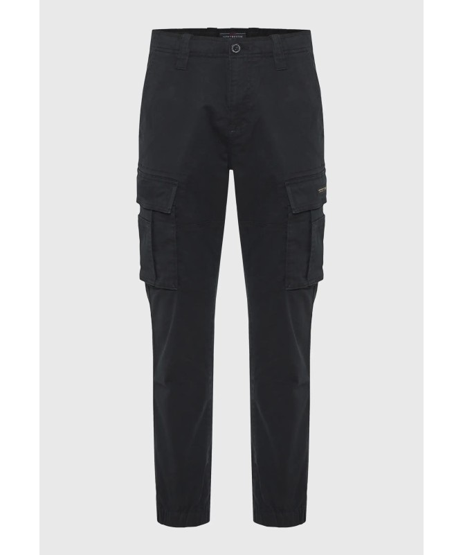 Funky Buddha Ανδρικό comfort cargo παντελόνι με cuffed τελείωμα. - FBM010-030-02 - 1