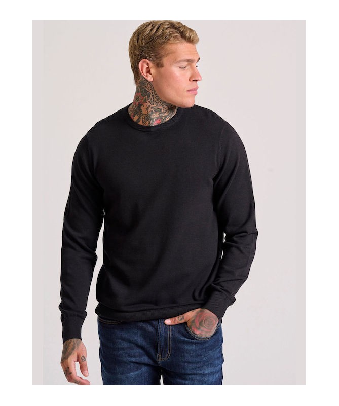 Funky Buddha ανδρικό πουλόβερ μονόχρωμο Regular Fit - 4