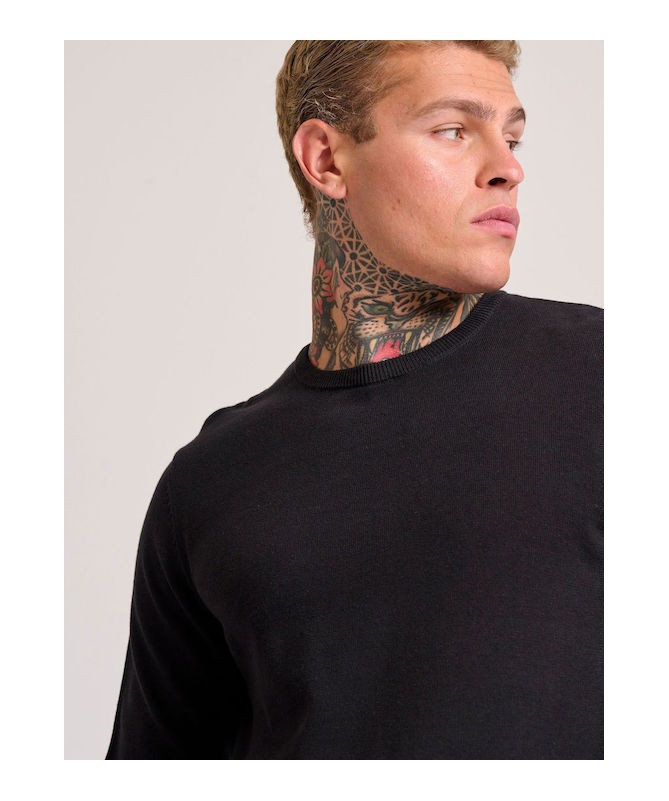 Funky Buddha ανδρικό πουλόβερ μονόχρωμο Regular Fit - 6