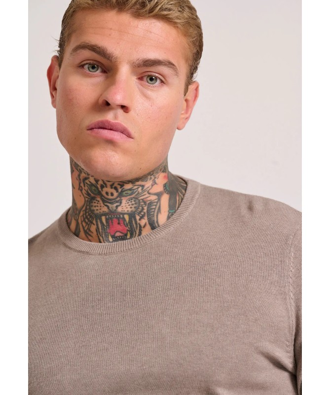 Funky Buddha ανδρικό πουλόβερ μονόχρωμο Regular Fit - 3
