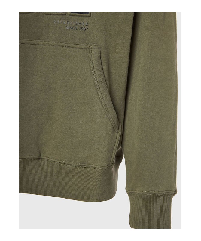 Funky Buddha Ανδρικό Relaxed fit φούτερ με embossed τύπωμα στο στήθος. - FBM010-018-06 - 7