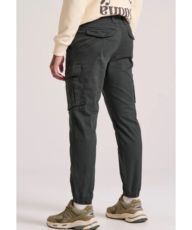 Funky Buddha Ανδρικό comfort cargo παντελόνι με cuffed τελείωμα. - FBM010-030-02 - 12
