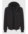Funky Buddha Ανδρικό bomber μπουφάν με κουκούλα. - fbm010-020-01 - 2