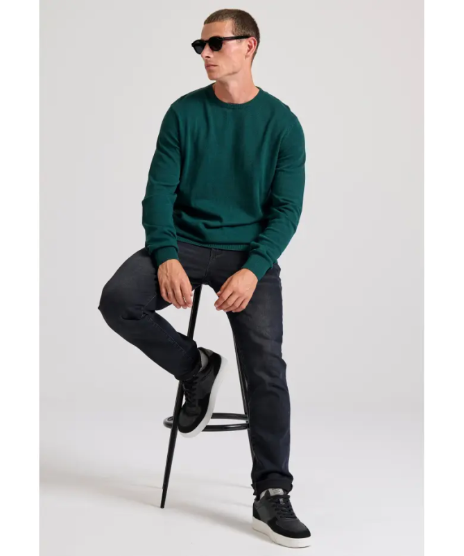 Funky Buddha ανδρικό πουλόβερ μονόχρωμο Regular Fit - 15