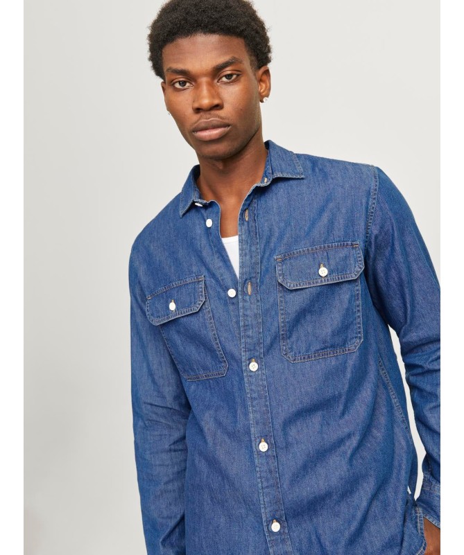 Jack And Jones Τζιν Πουκάμισο Ανδρικό - 2