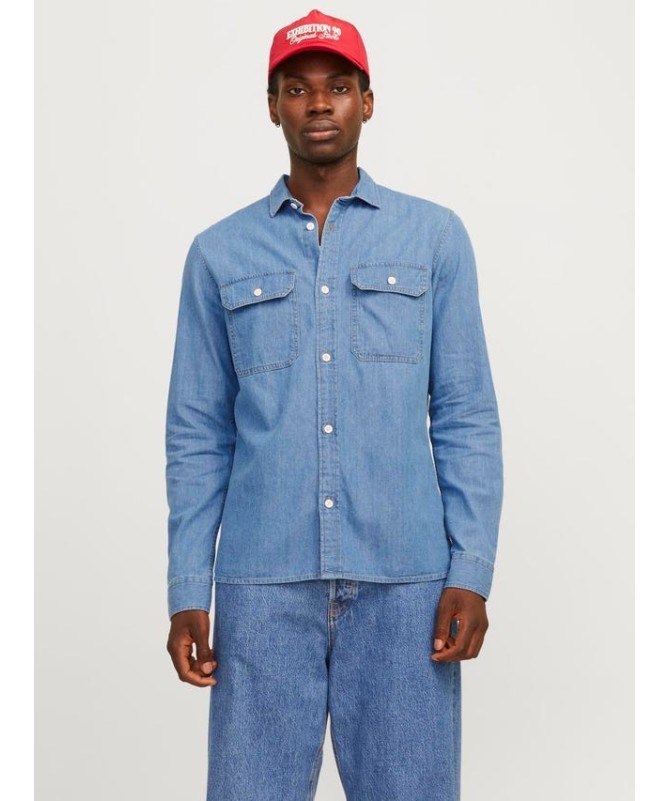 Jack And Jones Τζιν Πουκάμισο Ανδρικό - 3