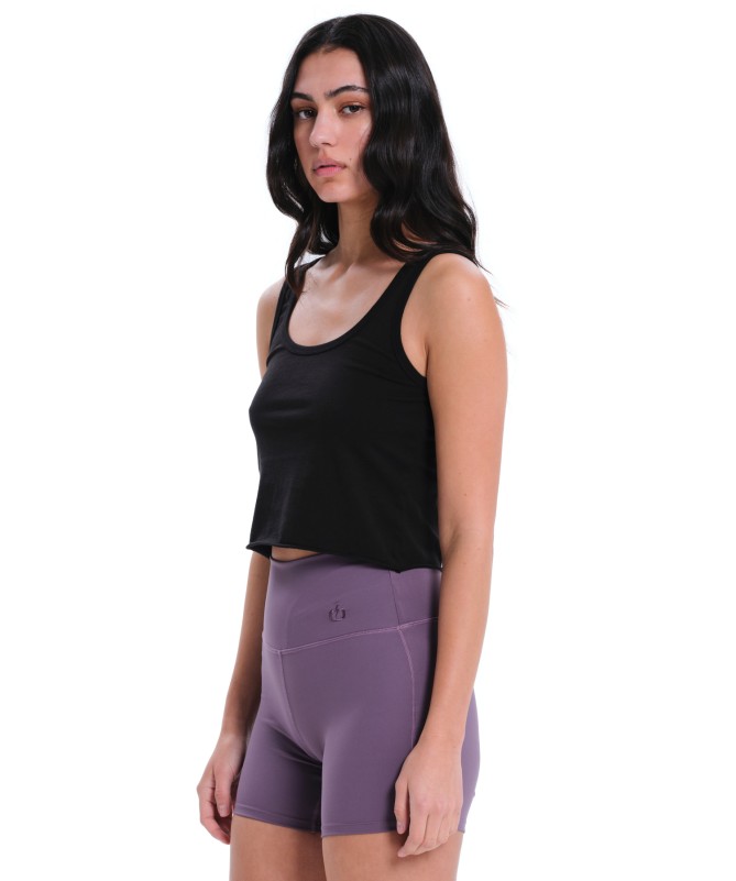 EMERSON SOLID WOMEN'S TANK CROP TOP - 1