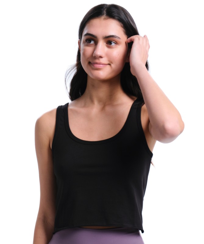 EMERSON SOLID WOMEN'S TANK CROP TOP - 4