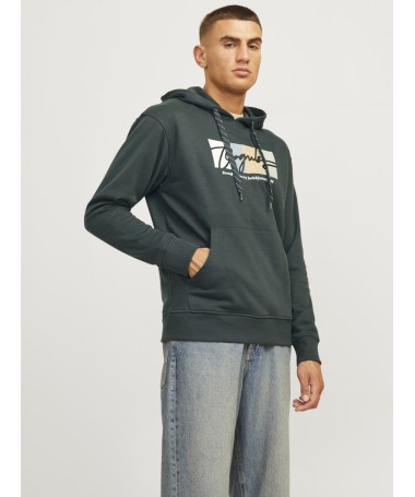 JACK & JONES ΑΝΔΡΙΚΟ ΦΟΥΤΕΡ ΜΕ ΚΟΥΚΟΥΛΑ - 1