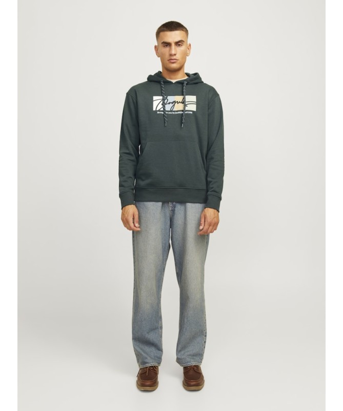 JACK & JONES ΑΝΔΡΙΚΟ ΦΟΥΤΕΡ ΜΕ ΚΟΥΚΟΥΛΑ - 2