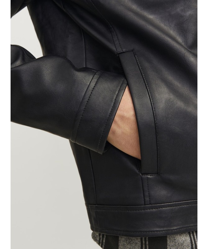 JACK AND JONES ΑΝΔΡΙΚΟ ΔΕΡΜΑΤΙΝΟ ΜΠΟΥΦΑΝ - 12261195 - 5