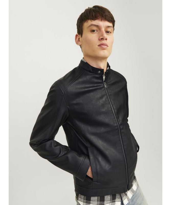 JACK AND JONES ΑΝΔΡΙΚΟ ΔΕΡΜΑΤΙΝΟ ΜΠΟΥΦΑΝ - 12261195 - 2