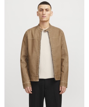 JACK AND JONES ΑΝΔΡΙΚΟ ΔΕΡΜΑΤΙΝΟ ΜΠΟΥΦΑΝ - 2