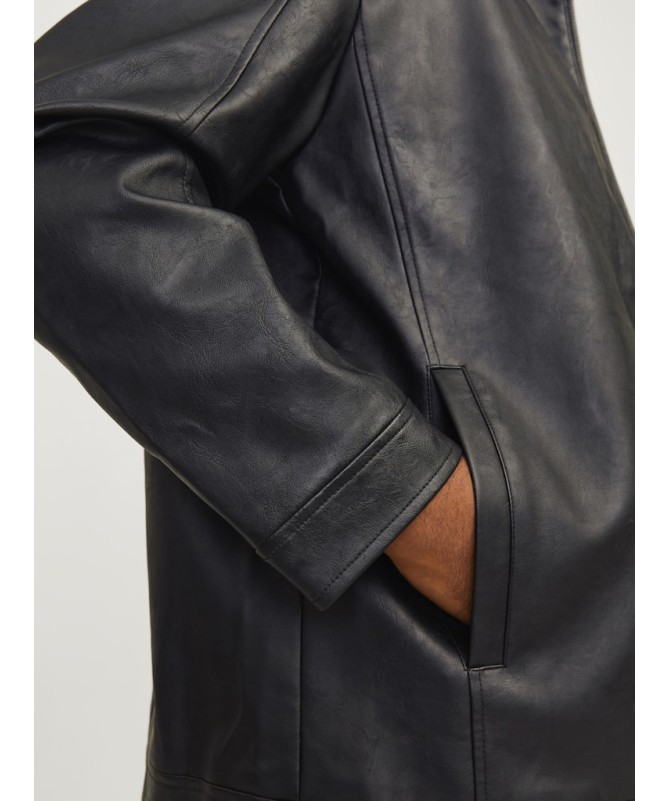 JACK AND JONES PLUS FIT ΔΕΡΜΑΤΙΝΟ ΜΠΟΥΦΑΝ - 5