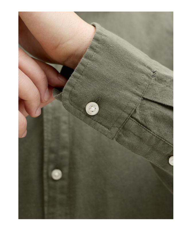 JACK & JONES ΑΝΔΡΙΚΟ ΠΟΥΚΑΜΙΣΟ ΛΙΝΟ - 12288595 - 3