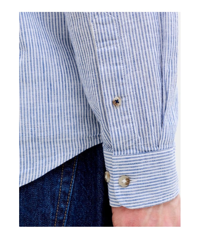 JACK & JONES ΑΝΔΡΙΚΟ ΠΟΥΚΑΜΙΣΟ ΛΙΝΟ - 4