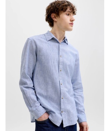 JACK & JONES ΑΝΔΡΙΚΟ ΠΟΥΚΑΜΙΣΟ ΛΙΝΟ - 1