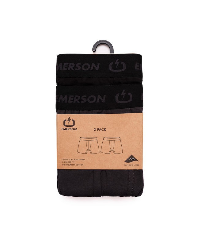 Emerson 2 Pack Men's Boxer Black Πακέτο 2 Τεμαχίων - 10