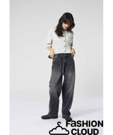 Only Ψηλόμεσο Τζιν Παντελόνι Loose Μαύρο 15347094 - 15347094 - 2