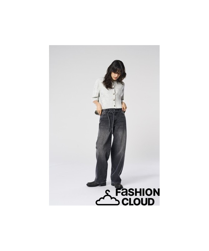 Only Ψηλόμεσο Τζιν Παντελόνι Loose Μαύρο 15347094 - 15347094 - 2