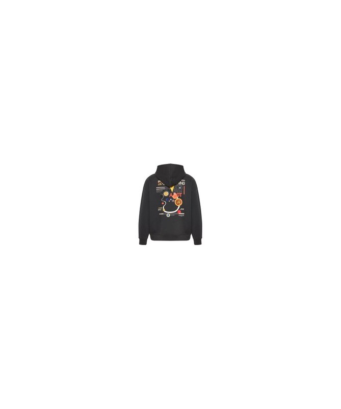 Relaxed fit φούτερ με κουκούλα Dot Bauhaus - FUNKY BUDDHA x apoh London - FBU014-607-06 - 2