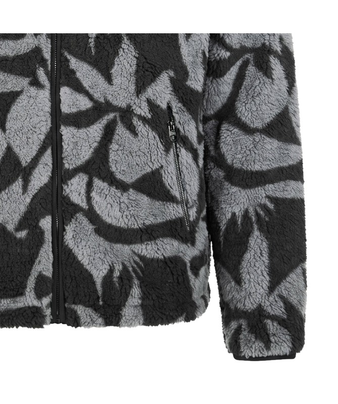 Ανδρική fleece ζακέτα με κουκούλα και jacquard μοτίβο - 2