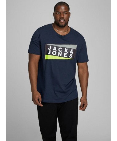 LOGO PRINT PLUS SIZE T-SHIRT - 1