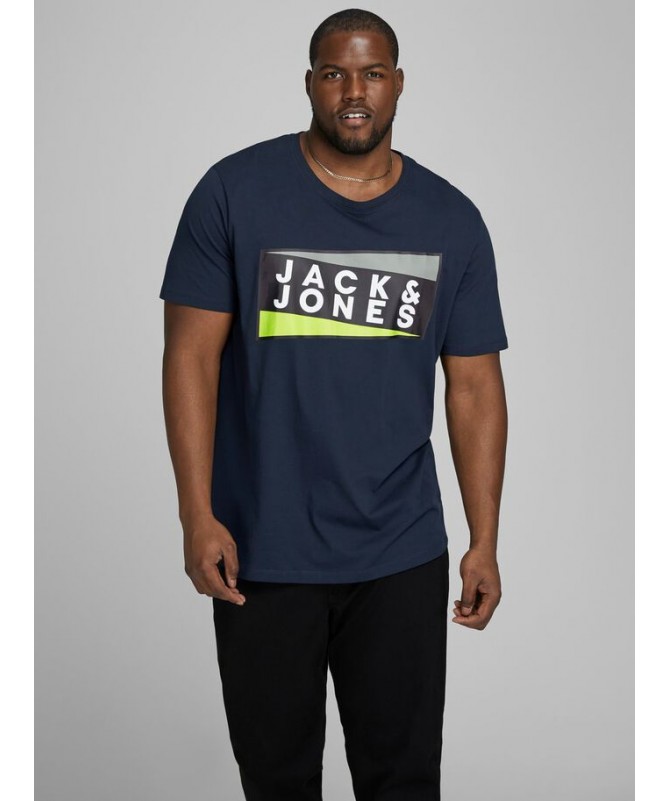 LOGO PRINT PLUS SIZE T-SHIRT - 1