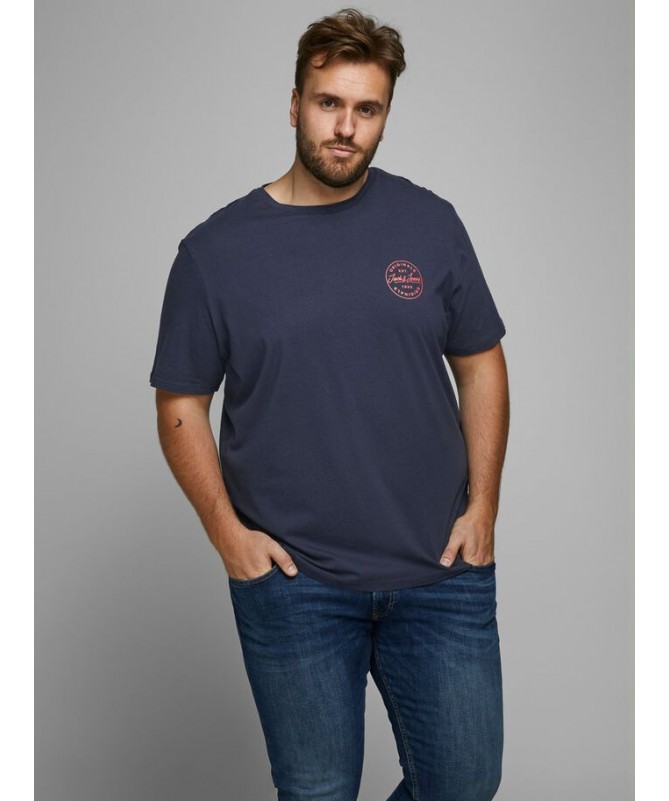 CHEST PRINT PLUS SIZE T-SHIRT - 1