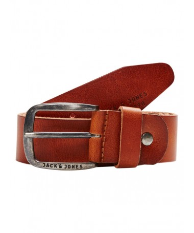 JACK AND JONES LEATHER BELT MOCHA - 12111286MOCHA - 2