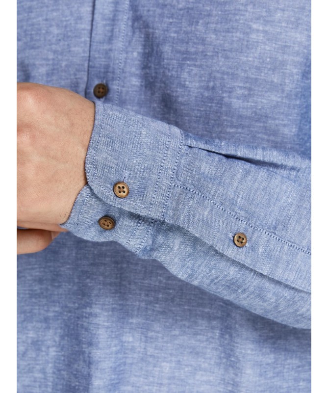JACK & JONES ΑΝΔΡΙΚΟ ΛΙΝΟ ΠΟΥΚΑΜΙΣΟ - 10