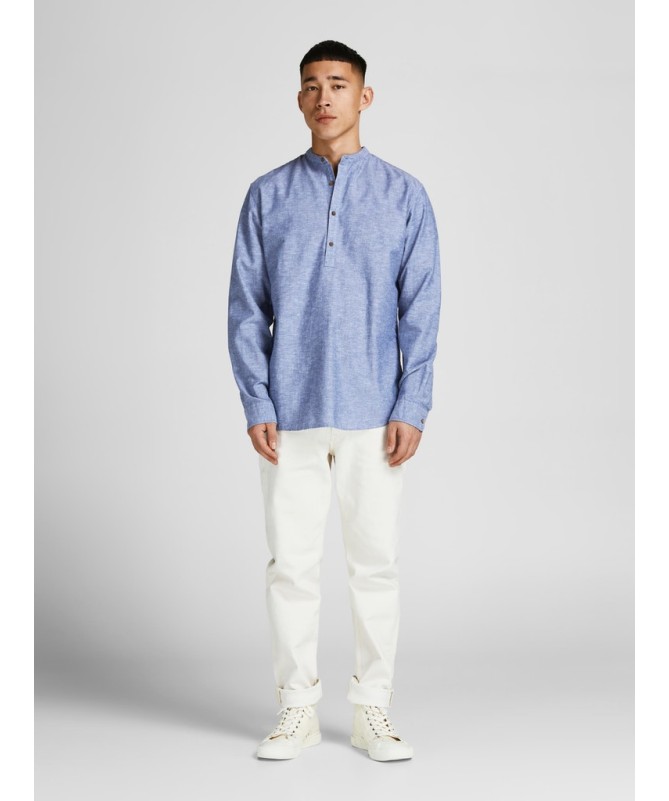 JACK & JONES ΑΝΔΡΙΚΟ ΛΙΝΟ ΠΟΥΚΑΜΙΣΟ - 8