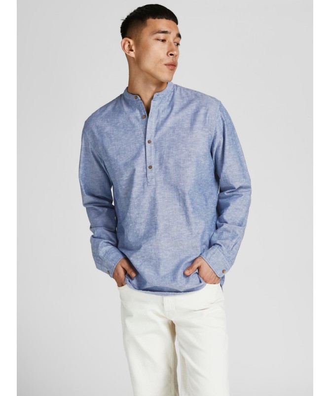 JACK & JONES ΑΝΔΡΙΚΟ ΛΙΝΟ ΠΟΥΚΑΜΙΣΟ - 7
