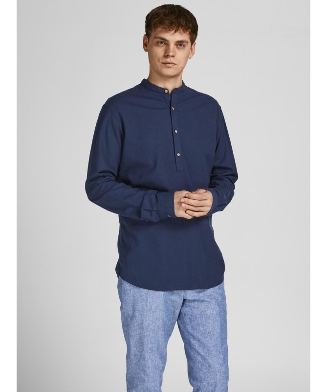 JACK & JONES ΑΝΔΡΙΚΟ ΛΙΝΟ ΠΟΥΚΑΜΙΣΟ - 13