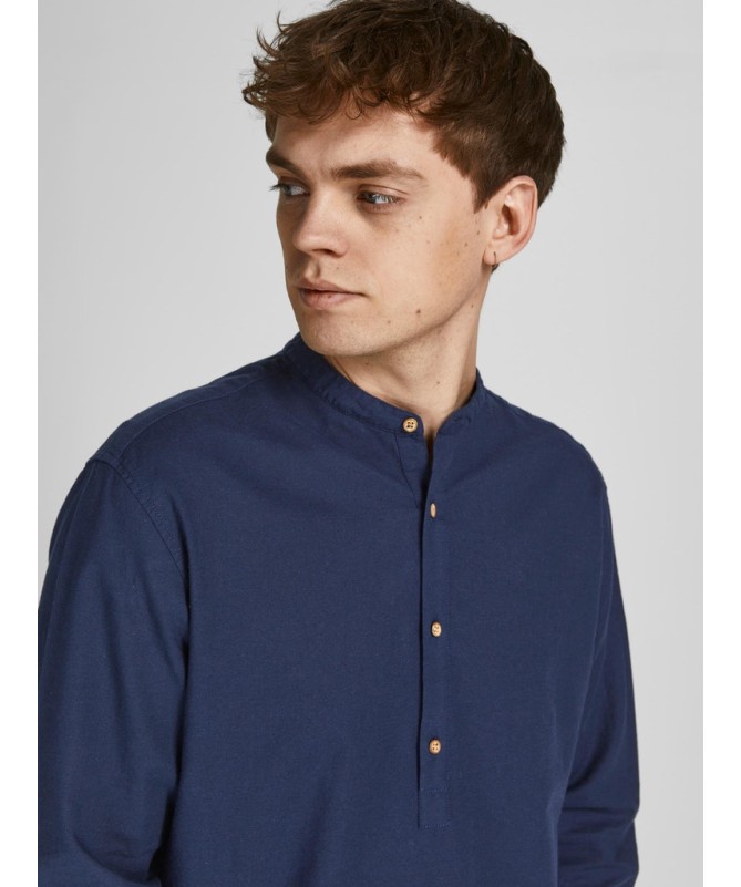 JACK & JONES ΑΝΔΡΙΚΟ ΛΙΝΟ ΠΟΥΚΑΜΙΣΟ - 12