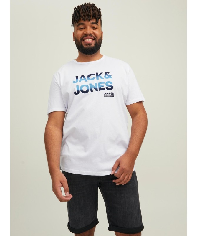 JACK & JONES PLUS FIT LOGO T-SHIRT - 12211126 - 8