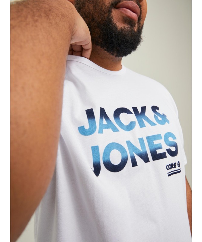 JACK & JONES PLUS FIT LOGO T-SHIRT - 12211126 - 10