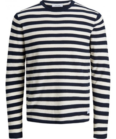 JACK AND JONES STRIPED NAVY - 1